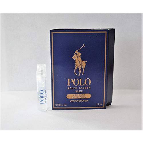 Ralph Lauren POLO BLUE GOLD BLEND Eau De Parfum Spray Sample Vial .04 oz / 1.2 ml MENS New
