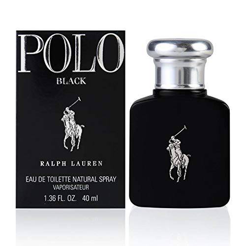 Polo Black by Ralph Lauren for Men, Eau De Toilette Natural Spray, 1.3 Fl. Oz