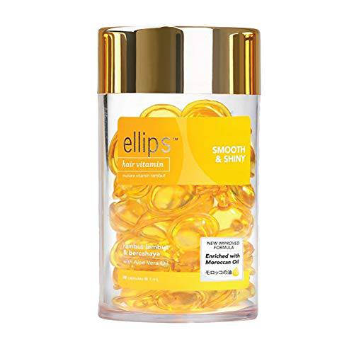 Ellips Hair Care Vitamins, Essential Oil Capsules (Jar, 1.76 oz, Smooth & Shiny)