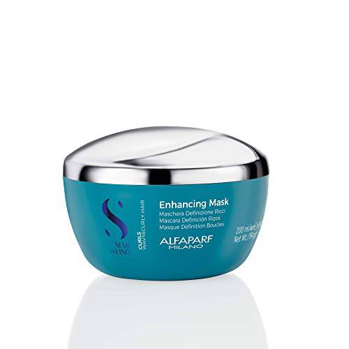 Alfaparf Milano Semi Di Lino Curls Enhancing Mask for Wavy and Curly Hair - Hydrates and Nourishes - Reduces Frizz - Protects Against Humidity - Vegan-Friendly Formula