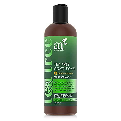 artnaturals Tea Tree Conditioner 12 Fl Oz / 355ml - Made w/ 100% Pure Natural Therapeutic Grade Tea Tree Essential Oil - For Dandruff, Sensitive, Itchy, Dry scalp - For Men & Women
