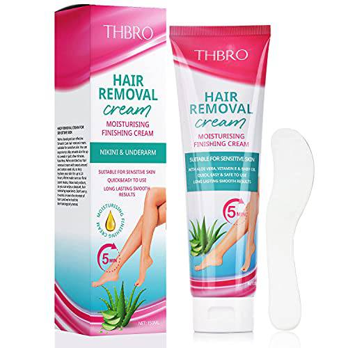 THBRO Hair Removal Cream-Painless Flawless Depilatory Cream, Skin Friendly Hair Remover Cream For Women and Men for Bikini Arm Leg Armpit