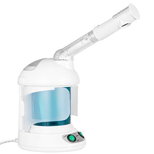 KIEKRO Facial Steamer, Face Steamer for Facial Deep Cleaning, Portable Steamer for Face, Table Top Design, Hot Mist Moisturizing, Personal Care Use, Home and Salon (Blue)