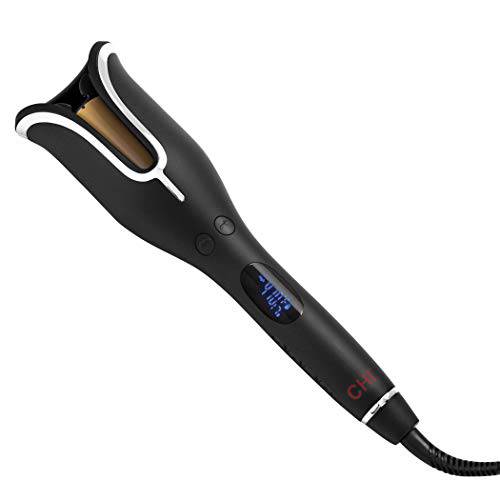 CHI Spin N Curl Ceramic Rotating Curling Iron | 1.25” Curling Iron | Ideal for Shoulder-Length Hair Between 6-16 | Include Cleaning Tool | Matte Black