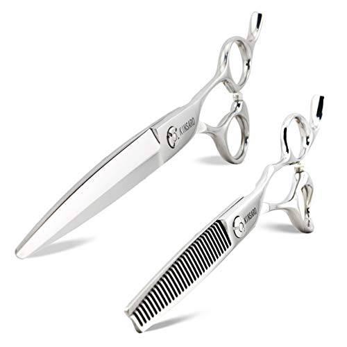 7 INCH hair cutting scissors hair scissors barber shears 6 INCH hair thinning shears hair thinning scissors Kinsaro
