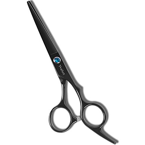 Hair Cutting Scissors Razor Barber for Haircut Matte Black 6.5 Hair Shears YOELVN Super-Sharp Hair Scissors Professional for Man Woman Adults