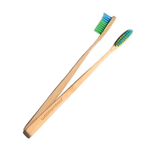 Woobamboo Bamboo Toothbrush - Slim Handle - Soft Bristle - BPA Free Nylon Bristles - Eco-Friendly, Biodegradable, Compostable, Vegan