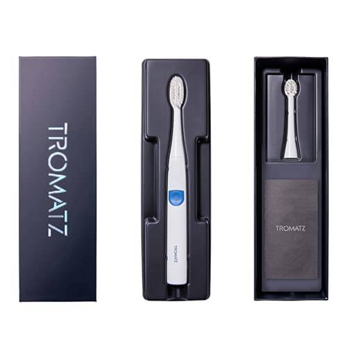 Tromatz Basic Toothbrush Clinically Proven to Remove Plaque, Tartar, Gingivitis and Helps Improve Sensitive Gums Non-Invasively. No-Noise & Vibration-Free. Effective and Safe for All Ages.