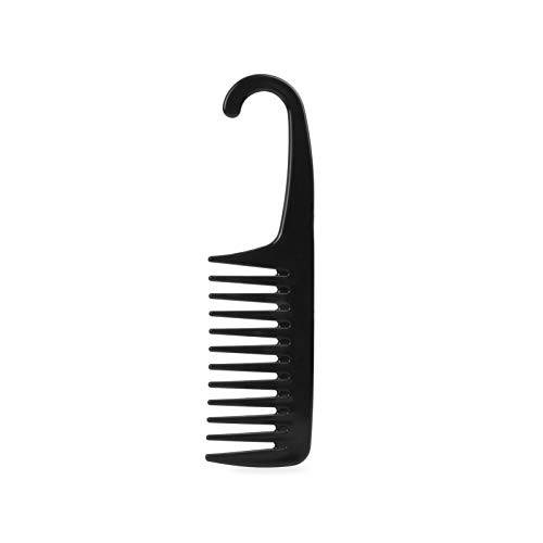 YEEPSYS Wide Tooth Comb for Curly Hair,Long Hair,Wet Hair,Detangling Comb, Paddle Hair Comb (Black)