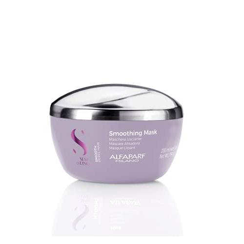 Alfaparf Milano Semi Di Lino Smooth Mask for Frizzy and Rebel Hair - Intensive Detangling Hair Treatment - Controls Frizz - Straightens and Hydrates Unruly Hair