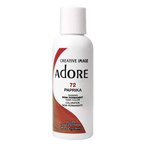 Adore Semi-Permanent Haircolor 072 Paprika 4 Ounce (118ml) (2 Pack)
