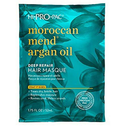 Hi Pro Pac Hair Masque, Deep Repair, Moroccan Mend Argan Oil,Pack of 6