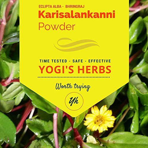 Yogis Herbs Karisalankanni Powder (Eclipta Alba/False Daisy) 1 Lb – Fresh & Pure