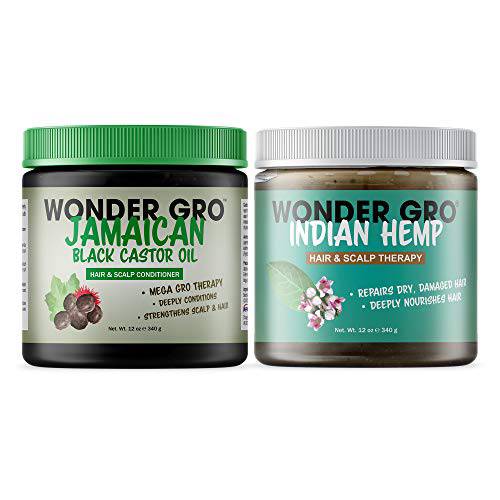 Wonder Gro Hair&Scalp Care (BLACK-CASTOR-OIL&INDIAN-HEMP)