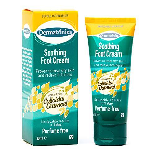 Dermatonics 10% Urea Natural Foot Soothing Cream with Manuka Honey – Removes Hard Skin, Moisturizes and Rehydrates Cracked Heels, Rough, Dead and Dry Skin – For Feet, Elbows, & Hands, 2 oz. Tube