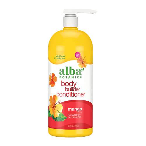 Alba Botanica Body Builder Conditioner, Mango, 32 Oz