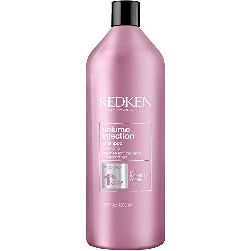 Redken Volume Injection Shampoo | Hair Volumizer For Fine Hair | Volumizing Shampoo Adds Lift & Body | Paraben Free