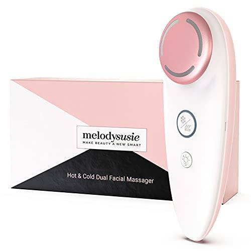 Christmas Gifts, MelodySusie 4 in 1 Facial Skin Care Device for Women with Hot & Cold Face Massaging, Electric Beauty Tool for Face Neck Skin Firming and Toning, Non-Vibrating, At-Home, Waterproof
