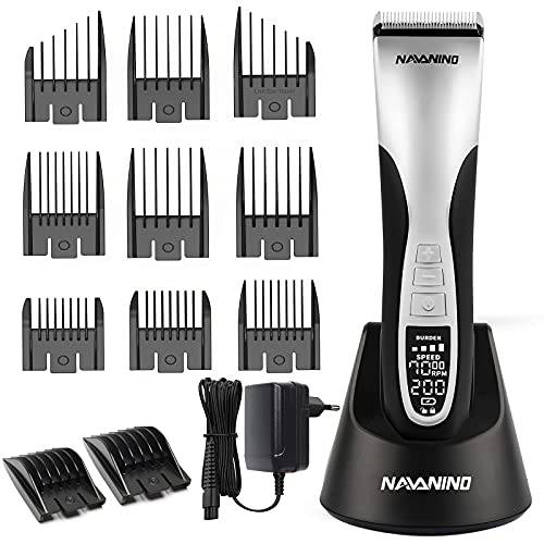 Chrismas Hair Clippers for Men, Cordless Rechargeable Hair Trimmer Clippers for Hair Cutting Beard Trimmer Body Hair Barbers Grooming Kit，Chrismas gift for Dad husband boyfriend son