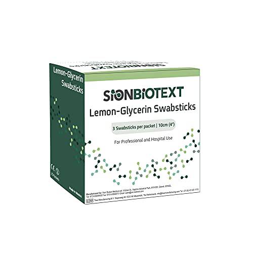 Lemon Glycerin Swabs by Sion Medical. Temporary Relief of Minor Soreness and and Mouth Irritation, Dry Mouth and Fresh Breath. Moistened Swabsticks with Lemon Flavored 75 Count (25 Packs of 3 Units)