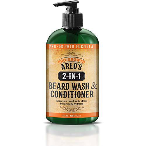 Arlo’s 2-in-1 Beard Wash and Conditioner 12 oz. - Pro Growth Formula