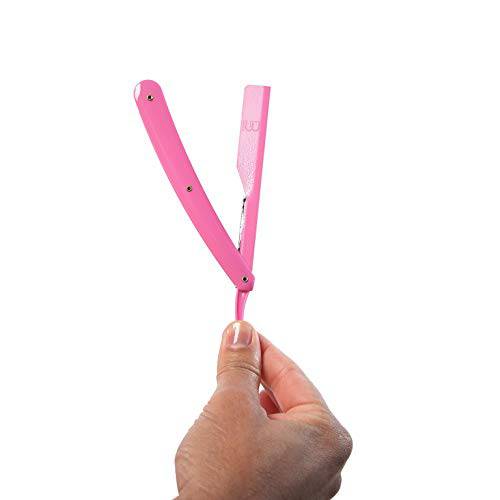 Level 3 Straight Razor Holder - Excellent Grip and Control - Precision Shaving Control - Level Three Straight Razor Holder (Pink)