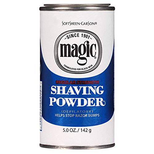 Magic Shaving Powder Blue 5 Ounce Regular Depilatory (145ml) (4 Pack)