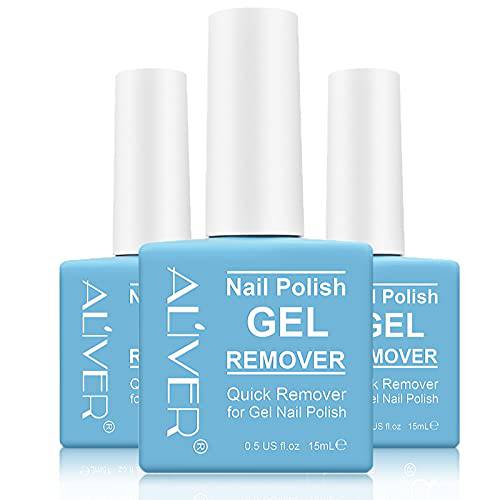 3 Packs Nail Polish Remover,Easily & Quickly Removes Soak-Off Gel Polish,Professional Non-Irritating Nail Polish Remover,2-3 Minutes Easily & Quickly Don’t Hurt Your Nails