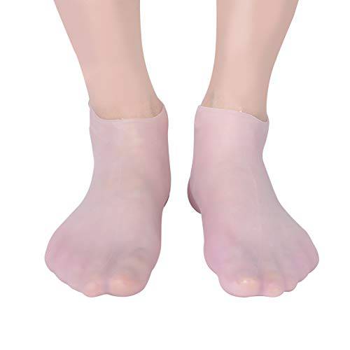 Moisturizing Heel Socks, Vented Moisturizing Socks, Foot Care Socks Moisturizing Exfoliating AntiCracking Socks Soften Skin Pedicure Socks(XL(42-44))