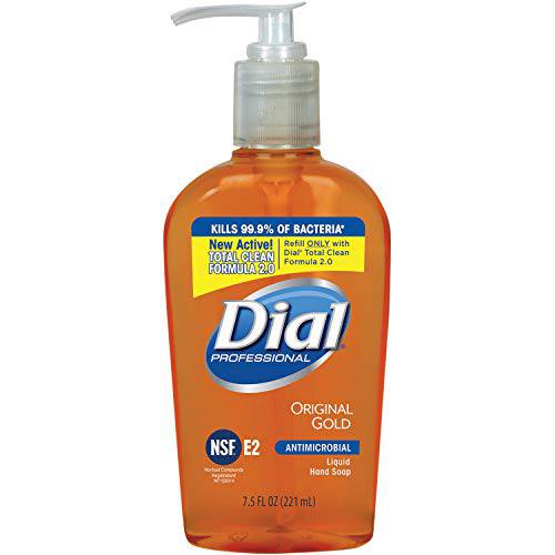 Dial-724702 Gold Antbacterial Liquid Hand Soap, Pump, 12/7.5oz (Pack of 12)