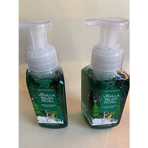 Bath & Body Works Vanilla Bean Noel Hand Soap - Pack of 2 Gentle Foaming Holiday Hand Soaps Limited Edition for 2016