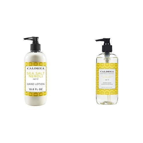 Caldrea Hand Care Set, Sea Salt Neroli, 2 ct: Hand Soap (10.8 fl oz), Hand Lotion (10.8 fl oz)