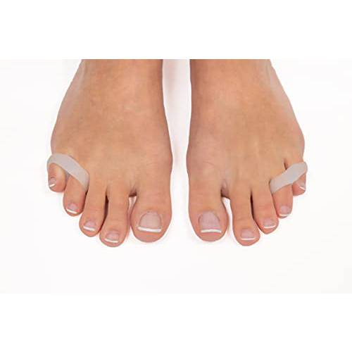 SynxBody SynxGeli BShields with Toe Separator - Gel BCorrector - Toe Spacers for Feet - BProtectors for BRelief - BPads, BCushion, Toe Corrector for Women