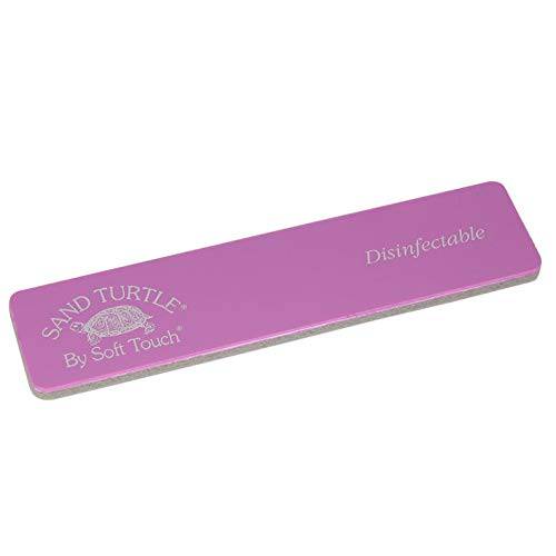 Soft Touch Sand Turtle Nail File Block, Soft Sponge, Berry 280 Grit Ultra Fine, 5 1/4 Inch, One Piece