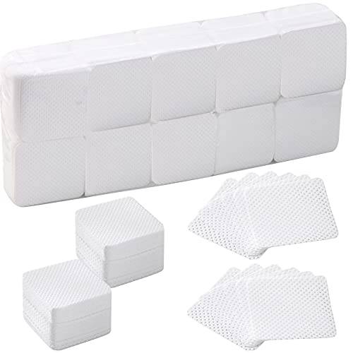 1000Pcs Lint Free Nail Wipes Nail Pliosh Remover Cotton Pads Eyelash Extension Glue Cleaning Wipes