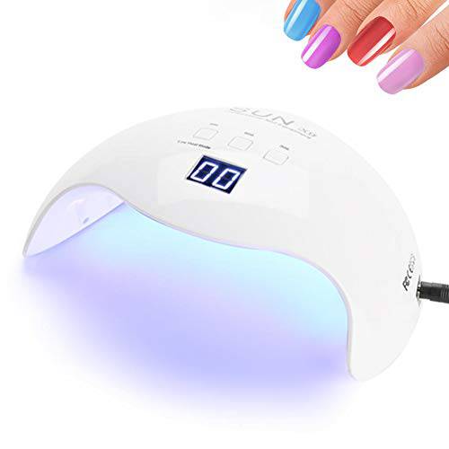 UV LED Nail Dryer, 36W Curing Nail Polish Dryer Hardener with 365nm and 405nm Light for All Gel, 10/30/60S Timer Heating Mode and LCD Display
