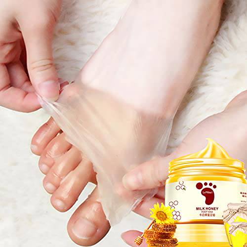 Lamilee Honey Milk Foot Wax Feet Mask Moisturizing Hydrating Nourishing Foot Care Peel Off Foot WAX Care foot Anti-dry