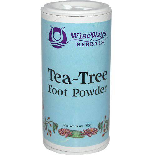 Wiseways Herbals, Foot Powder Tea Tree, 3 Ounce