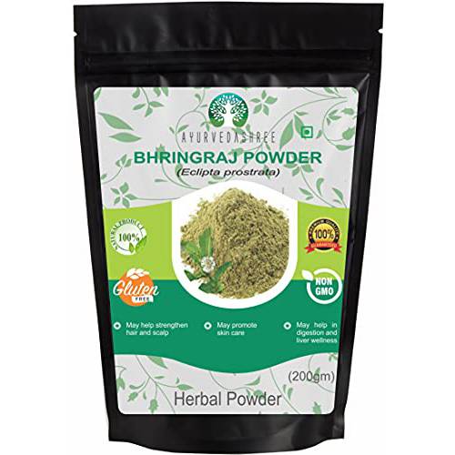 Bhringraj Powder 200 Gm I Bhringaraj Eclipta Alba Powder Promotes Healthy Hair Growth