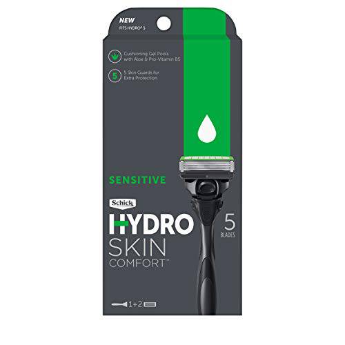 Schick Hydro Skin Comfort Sensitive Razor & 2 Refills, 1Count