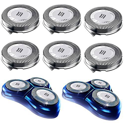 HQ8 Replacement Heads for Philips Norelco Shavers, Razor Blades for Phillips Norelco Aquatec Replacement Shaving Head OEM HQ8 Heads New Upgraded, 6-Pack.
