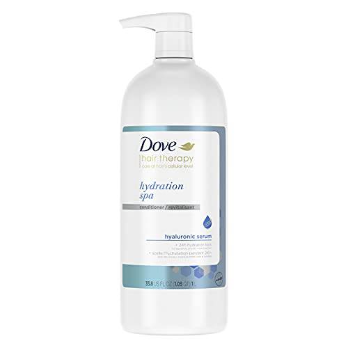 Dove Hair Therapy Conditioner for Dry Hair Hydration Spa Hair Conditioner with Hyaluronic Serum 33.8 oz