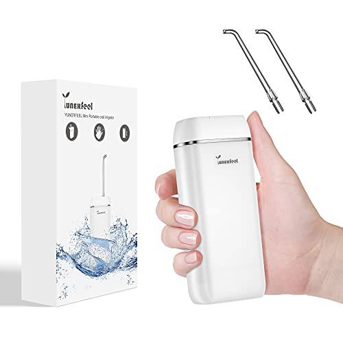 Water Flosser Cordless for Teeth,YUNERFEEL Water Flosser,Telescopic Water Tank,Portable Rechargeable Oral Irrigator ,IPX8 Waterproof,3 Modes Water Flossers for Teeth,Braces Bridges Care