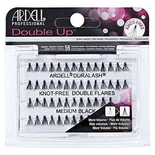 Ardell Double Individuals Knot Free Double Flares Black Medium (2 Pack)