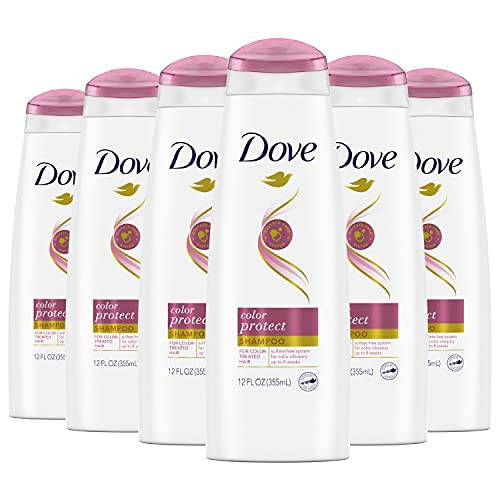 Dove Nutritive Solutions Sulfate-Free Color Care Shampoo for Color Treated Hair Color Protect Lasting Color Vibrancy 12 oz, Pack of 6