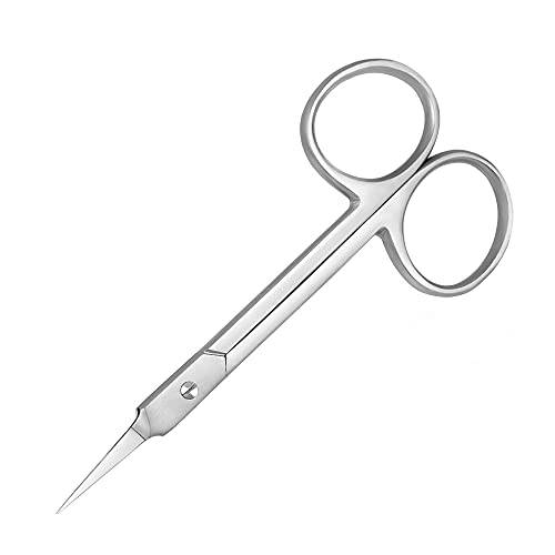 Nail Cuticle Trimmer Scissors Nail Cuticle Remover Tool for Nails Small Nail Scissors Curved Cuticle Clippers for Nail Cuticle Scissors Professional Fingernail Scissors Curved Manicure Cuticle Trimmer