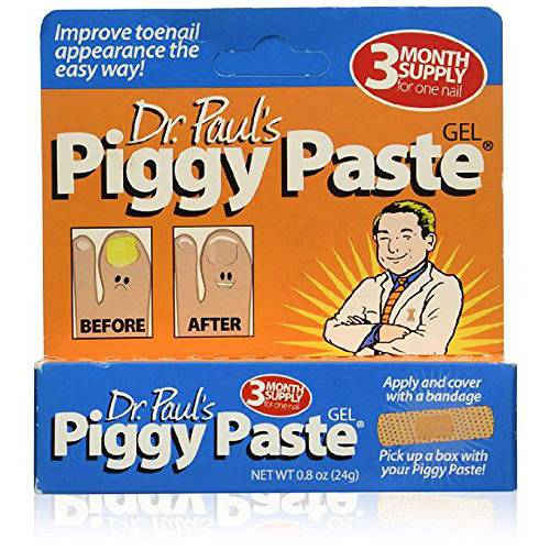 Dr. Paul’s Piggy Paste Toenail Fungus Treatment. Toe Nail Fungus Treatment for Toenail and Fingernails. Restores Brittle, Yellow Nails and Makes Them Clear and Healthy Again
