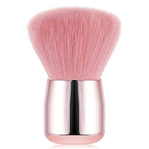 Vaincre Nail Art Dust Powder Remover Brush, Nail Art Dust Cleaner Brush, Soft Kabuki Cleaner Brush for Makeup(Pink)