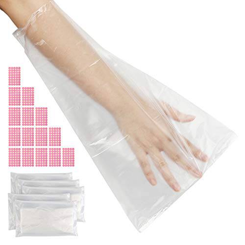 Segbeauty Paraffin Wax Bags for Hands & Feet, 500 Counts Plastic Paraffin Wax Liners, Disposable Therapy Wax Refill Sock Glove Paraffin Bath Mitt Cover for Therabath Wax Treatment Paraffin Wax Machine