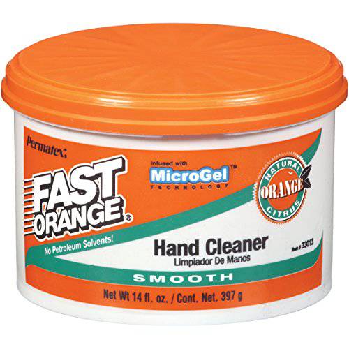 Permatex 33013 Fast Orange Smooth Cream Hand Cleaner, 14 oz., 14 Ounce